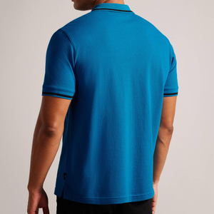 เสื้อโปโลผ้าฝ้าย100สำหรับผู้ชายเสื้อโปโลระบายอากาศได้ดีปรับแต่งโลโก้ได้ตามต้องการ - Product Image 4