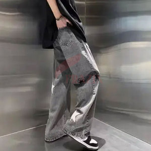 กางเกงทรงหลวมสำหรับผู้ชายเสื้อผ้าลำลองน้ำหนักเบา - Product Image 3