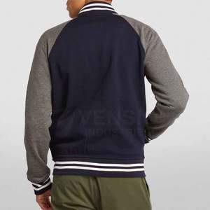 High Street Men's Lettermen <b>Jacket</b> Custom Stand Collar Summer <b>Fleece</b> Windproof Custom Colors & Logo OEM Service - Product Image 3