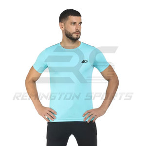 Camiseta de entrenamiento deportivo para hombre de alta calidad, camiseta de entrenamiento de gimnasio de compresión para hombre de alta calidad, camiseta OEM personalizada - Product Image 1