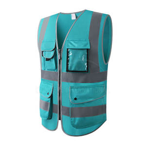 Gilet en polyester haute visibilité pour le trafic et la construction d'entrepôts Vêtements de sécurité extérieurs respirants Vêtements de travail réfléchissants haute visibilité - Product Image 2