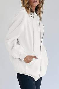 Sudadera con Capucha Personalizada de Alta Calidad para Hombre, con Cierre, Forro Polar Grueso de Algodón, Resistente al Viento y Transpirable, con Logotipo Personalizado - Product Image 2