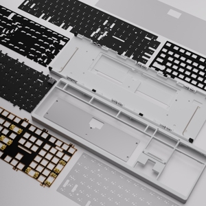 104% Draadloze Kantoor Toetsenbord Full Size Rgb Gaming Toetsenbord Met Schermberekeningsfunctie - Product Image 3