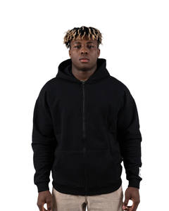 Sweat-shirts à capuche noirs personnalisés unisexes en coton 100% grande taille pour hommes, sweat-shirts à capuche délavés à l'acide avec des éclaboussures - Product Image 5