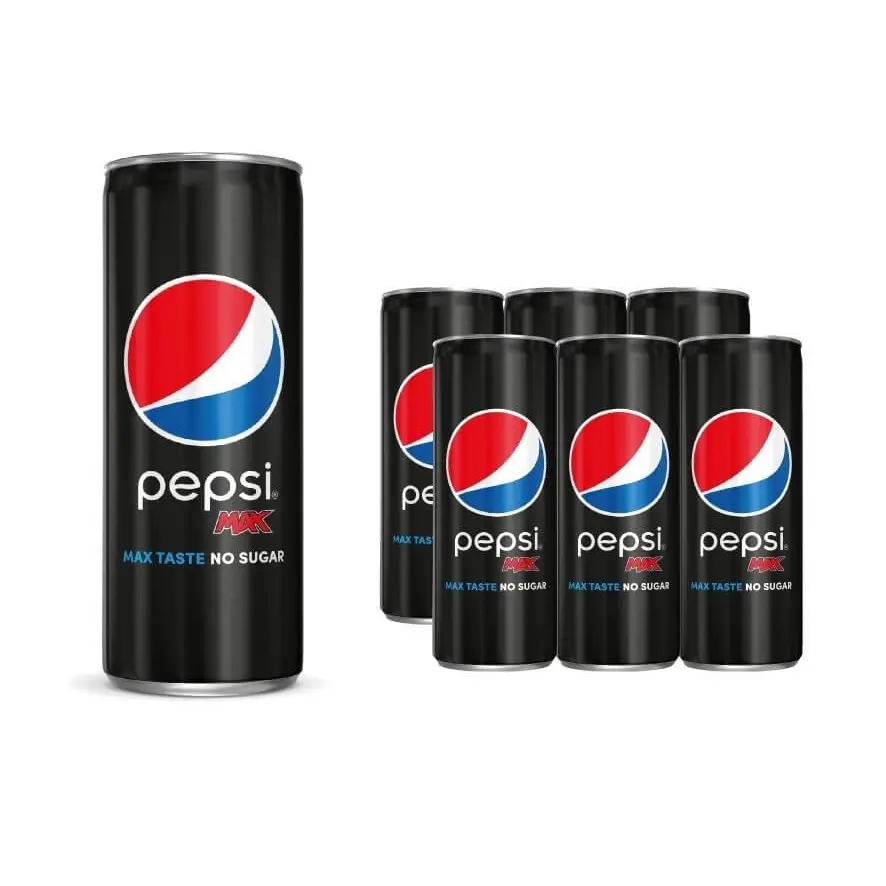 Premium Quality Wholesale Supplier Of Pepsi Max No Sugar Cola Can 24x330ml For Sale