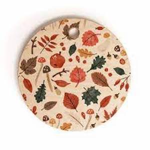 Vente d'usine planche à découper ronde dernière conception imprimée pour la maison hôtel Restaurant plastique et bois ustensiles de cuisine boîte emballée - Product Image 3