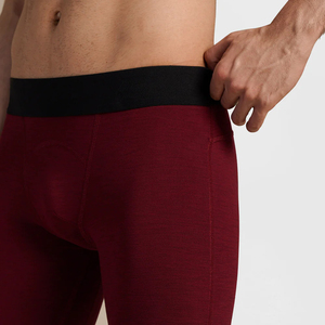 Pantalones Cortos de Compresión Sin Costuras de Lana de Cintura Alta para Hombre, Ropa Deportiva de Secado Rápido para Gimnasio y Fitness, Venta al Por Mayor Personalizada - Product Image 3