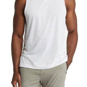 Camiseta sin mangas para hombre Algodón de secado rápido de alta calidad Transpirable y sostenible Diseño OEM Precio bajo Top Trending Sin mangas - Product Image 6