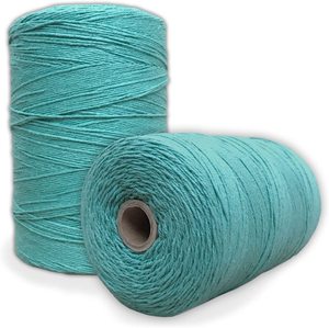 Wholesale 100% Polyester GRS Certified 32s/2 Spun <b>Yarn</b> 150d Filament Dyed Colored With <b>Recycled</b> Cotton Available in Many Colors - Product Image 2