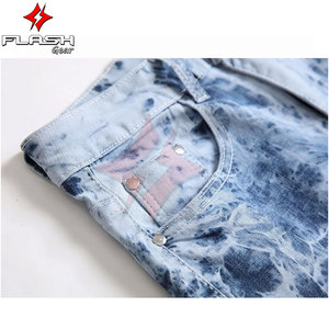 Collection Automne – Jean Skinny Unisexe Respirant, Pantalon Biker Extensible, Denim Déchiré et Vieilli, Style Streetwear Moderne pour Adultes - Product Image 3