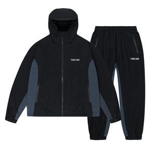 Oem <b>Polyester</b> Nylon <b>Tracksuit</b> Lightweight Breathable Quick Dry Fabric Man Sweatpants and Hoodie Set Streetwear High Quality - Product Image 6