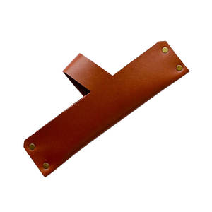 Funda de cuero de estilo rústico para cuchillos de hoja fija, bucle para transporte de cinturón para Bushcraft y caza, personalizable OEM - Product Image 5