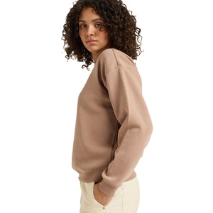 Sudadera de lujo personalizada para mujer, Sudadera de cuello redondo bordada con estampado de diseñador para mujer, 100% algodón - Product Image 4