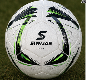 Balón de Fútbol para Adultos, Talla 5, Material PU Texturizado, Blanco, Negro y Verde, para Entrenamiento y Partidos - Product Image 1