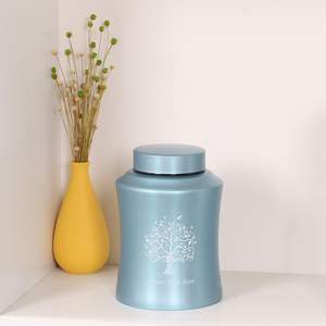 Urnas de árbol de la vida para cenizas humanas-Urnas de cremación para adultos para funeral, entierro o hogar-Urnas cruzadas (160 pulgadas cúbicas azul (árbol) - Product Image 6