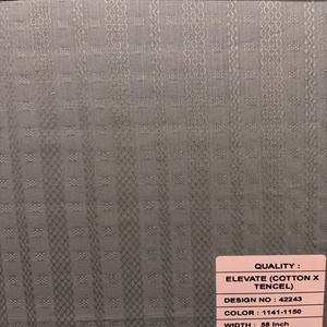 Tissu de chemise en jacquard de coton et lin de qualité supérieure, largeur de 58 pouces, texture douce et design élégant pour chemises pour hommes et femmes - Product Image 2