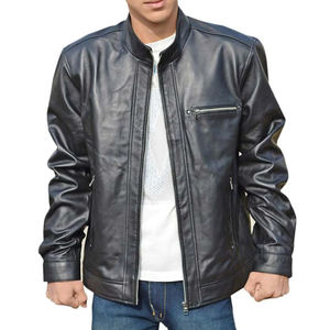 Nueva llegada de las chaquetas de cuero de los hombres de venta de encargo de alta calidad impermeable transpirable ecológico más Popular chaquetas de cuero de los hombres - Product Image 1