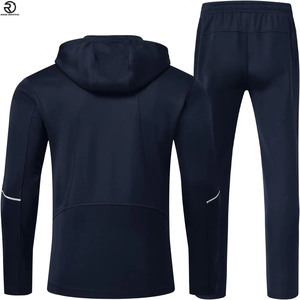 Conjuntos de chándal para hombre, sudaderas gruesas deportivas de lana, chándal informal de invierno de marca, sudadera para hombre, pantalones, chándal cálido de invierno - Product Image 6