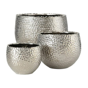 Florero de mesa decorativo para el hogar moderno más vendido de 2023, nueva urna de flores de aluminio niquelado - Product Image 3