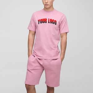 Ventes en gros de ensembles courts pour hommes imprimés, grande taille, 100% coton, doux, respirant, tendance, décontracté, mode - Product Image 1