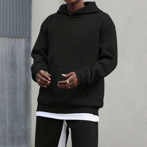 Sweat-shirts à capuche oversize tendance et stylés, personnalisés, en molleton, pour hommes, poids lourd, 100% coton, respirant, écologique, numérique - Product Image 3