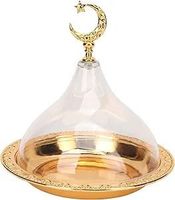 Uitstekende Kwaliteit Nieuwe Aankomst Hoge Kwaliteit Metalen Islamitische Kom Vorm Ramadan Gebruik Eid Mubarak Dessert Display Trays Voor Ramadan Party