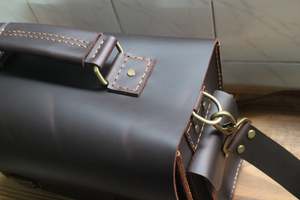 Bolso de cámara con bandolera de cuero genuino Vintage profesional elegante impermeable multifuncional DSLR portátil para exteriores - Product Image 4