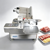 Machine à trancher la viande commerciale, trancheuse électrique pour bœuf, jambon, viande congelée, charcuterie