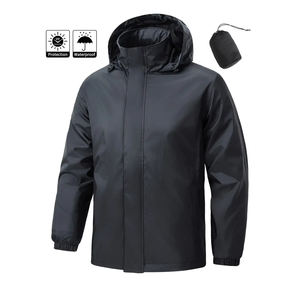 เสื้อแจ็คเก็ตผ้านิ่มสำหรับผู้ชายกันน้ำกันลมระบายอากาศมีซิปพิมพ์ลายแบบยุทธวิธีสำหรับเดินป่าฤดูหนาว - Product Image 5