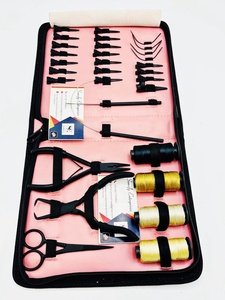 Kit d'outils professionnels pour extensions de cheveux en micro-liens en acier inoxydable Somofy Enterprises avec logo personnalisé, pinces, clips et fil pour usage en salon - Product Image 6