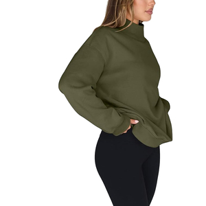 Sweat-shirt à capuche réversible pour femme, décontracté, hiver, avec logo personnalisé, de haute qualité, en molleton surdimensionné, 100% coton respirant - Product Image 6