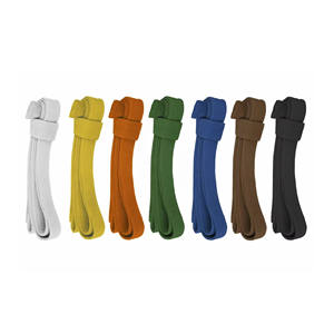 เข็มขัดคาราเต้ผ้าฝ้ายเฉพาะบุคคลสำหรับผู้ใหญ่และเยาวชนระบบศิลปะการต่อสู้แบบ Jiu-Jitsu และเทควันโดโลโก้แบบกำหนดเอง - Product Image 1