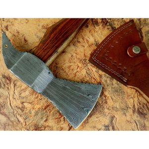 Custom Handmade Carbon Steel Viking <b>Axe</b> Bearded <b>Axe</b> Survival Outdoor <b>axe</b> With Wooden <b>Handle</b> carbon Steel <b>Axes</b> - Product Image 5