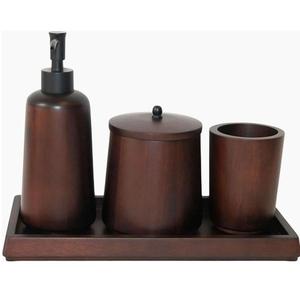 Ensembles d'accessoires de salle de bain de luxe en bois de manguier naturel 100% pour la décoration de la maison ou de l'hôtel - Product Image 3