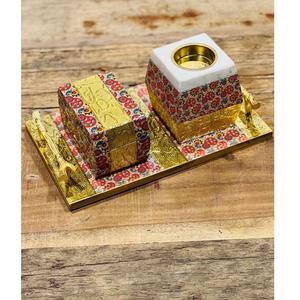 Excellent Quality Luxury Enamel and Resin <b>Bakhoor</b> Burner Set for <b>Oud</b> <b>Bakhoor</b> and Aromatherapy Use Available for Best Price - Product Image 2