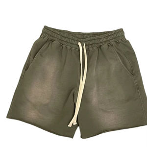 Pantalones Cortos de Moda para Hombre, Lavado Ácido, Estilo Vintage, Algodón Grueso, Ropa Urbana de Verano, Más Vendidos, Logotipo Personalizado, Suministro al por Mayor - Product Image 1