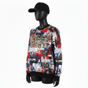 <b>Women</b> Sublimation Sweatshirt Premium Polyester <b>Fleece</b> GSM All Over Print Red Blue <b>Black</b> Custom Logo <b>Women</b> Sublimation Sweatshirt - Product Image 4