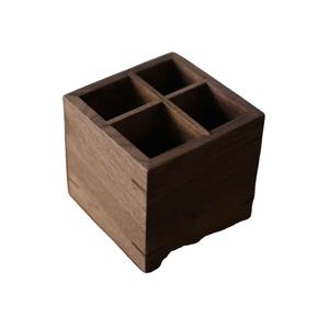 ที่ใส่ปากกาสํานักงานดีไซน์มาตรฐาน ที่ใส่ปากกาไม้คุณภาพสูง ที่ใส่ปากกา 4 ส่วนในราคาไม่แพง - Product Image 1