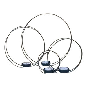 Porte-lampes à thé en fer enduit noir Design élégant pour la décoration de table de mariage Accents pour la maison et les événements spéciaux Lot de 4 - Product Image 1