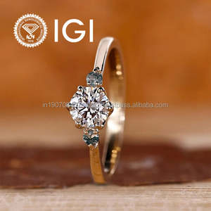 แหวนหมั้นเพชร3เม็ดแนววินเทจสุดหรู925แหวนเงินโรเดียมชุบด้านข้างเป็นหินโมราตะไคร่น้ำแหวนแต่งงานสุดสวย IGI - Product Image 4