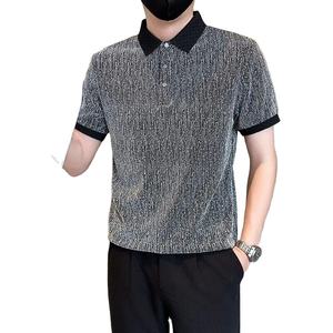 Polos de talla grande con solapa de diamante para hombre, ropa de calle a la moda, camiseta de club nocturno Social, camisetas informales de negocios, ropa para hombre - Product Image 6