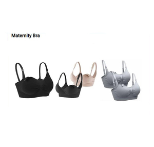 Sujetador de maternidad de talla grande personalizado para mujer, suministro de fábrica al por mayor, con diseño elástico sin costuras y cierre frontal abierto - Product Image 1