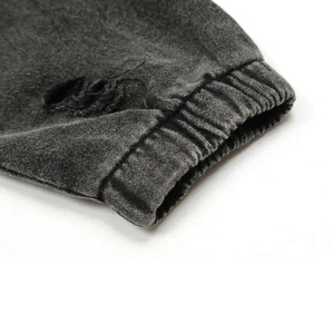 เสื้อมีฮู้ดสำหรับผู้ชายแบบไม่มีแขนเสื้อมีฮู้ดสำหรับฤดูหนาวสไตล์สตรีทขนาดใหญ่กำหนดได้เอง - Product Image 6