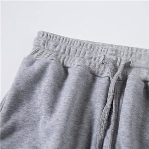 Sudaderas con capucha de 2 piezas unisex a prueba de viento con patrón sólido/pantalones de carga ecológicos de peso pesado/chándales para primavera - Product Image 5