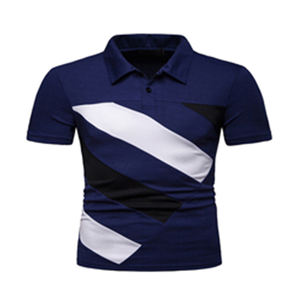 Polo personalizado con logotipo para hombre, Camiseta 100% de algodón, lisa, informal, a la moda, venta al por mayor, de manga corta, bordada, Lisa - Product Image 2
