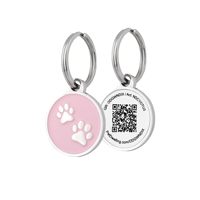 Maßge schneiderte Metall Zink legierung Blank QR-Code NFC Erkennungs marken Smart NFC Pet Tags