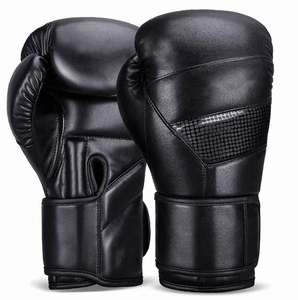 ถุงมือชกมวยแบบผูกเชือกสีแดง ขนาด 14 ออนซ์ 16 ออนซ์ สำหรับผู้ใหญ่ ทำจากหนัง PU สำหรับฝึกซ้อม MMA คิกบ็อกซิ่ง และซานด้า ระดับมืออาชีพ - Product Image 2