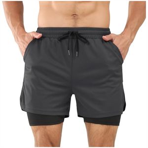 Pantalones cortos deportivos de verano de alta calidad para hombre, nuevos pantalones cortos de baloncesto de moda informal de malla transpirable de secado rápido, patrón sólido - Product Image 4