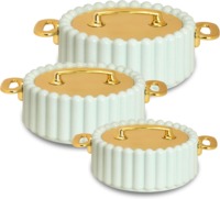 Casserole de luxe en or avec une finition élégante, parfaite pour les événements de buffet de table de mariage et la décoration de cuisine moderne de l'Inde