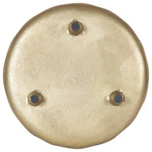 Plateau rond décoratif en métal doré en aluminium de qualité supérieure avec pieds au prix de gros du fabricant et exportateur indien - Product Image 3